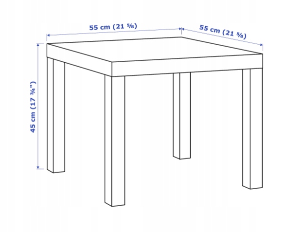 IKEA LACK staliukas kavos staliukas BENCH 55x55cm WHITE Lack kolekcija