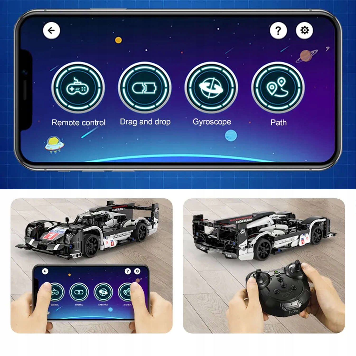 CaDA statybiniai blokai Supercar RC Race Gamintojo kodas C51307W