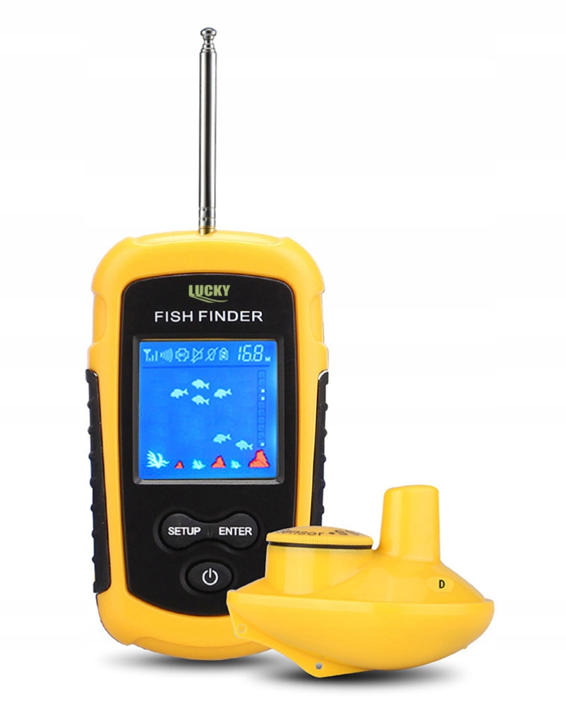 Lucky RF Sonar Wireless Fishing Echosounder Detector Fish Finder Originali pakuotė