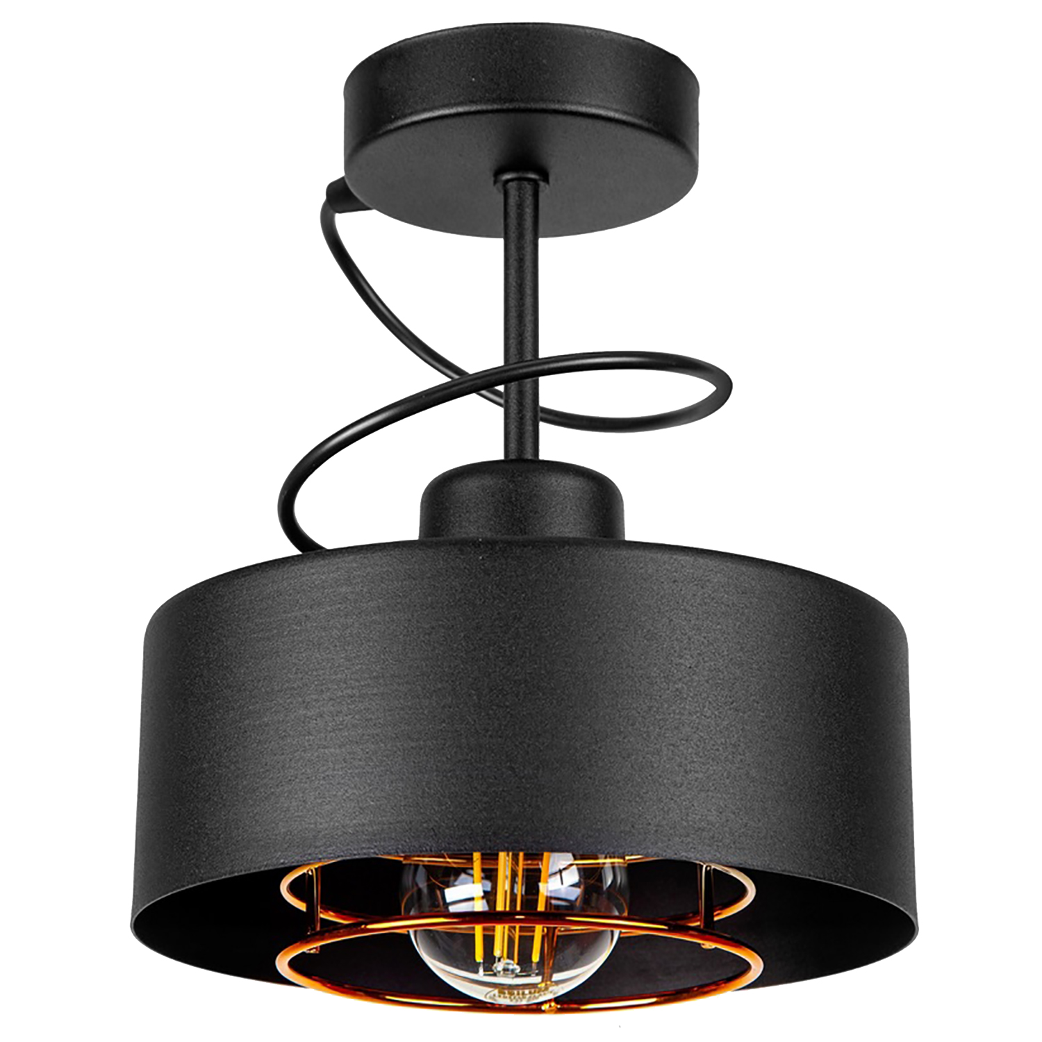 GRIESTU LAMPA, LOFT EDISON LED PAKONAIS