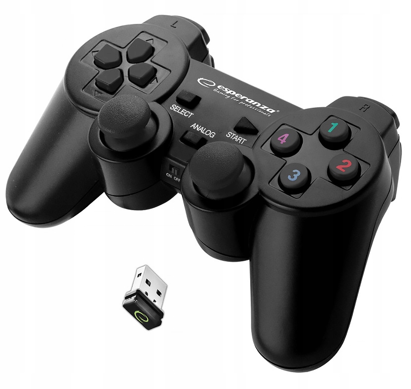 GAMEPAD PAD BEZVADU KONTROLERIS USB AK PS3 12 POGAS + VIBRĀCIJAS EAN (GTIN) 5901299947234