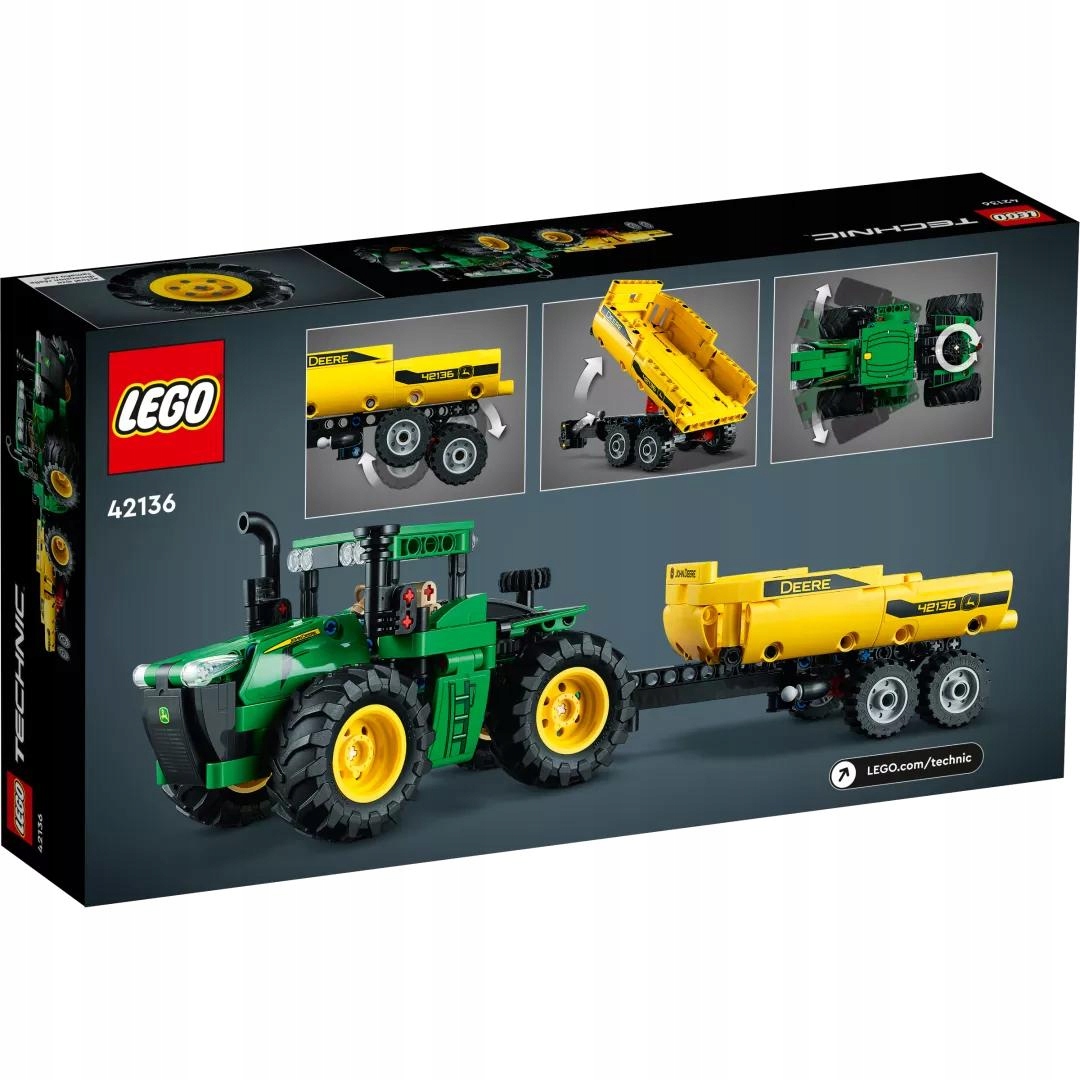 LEGO Technic John Deere 9620R 4WD traktorius (42136) Plastikinė medžiaga