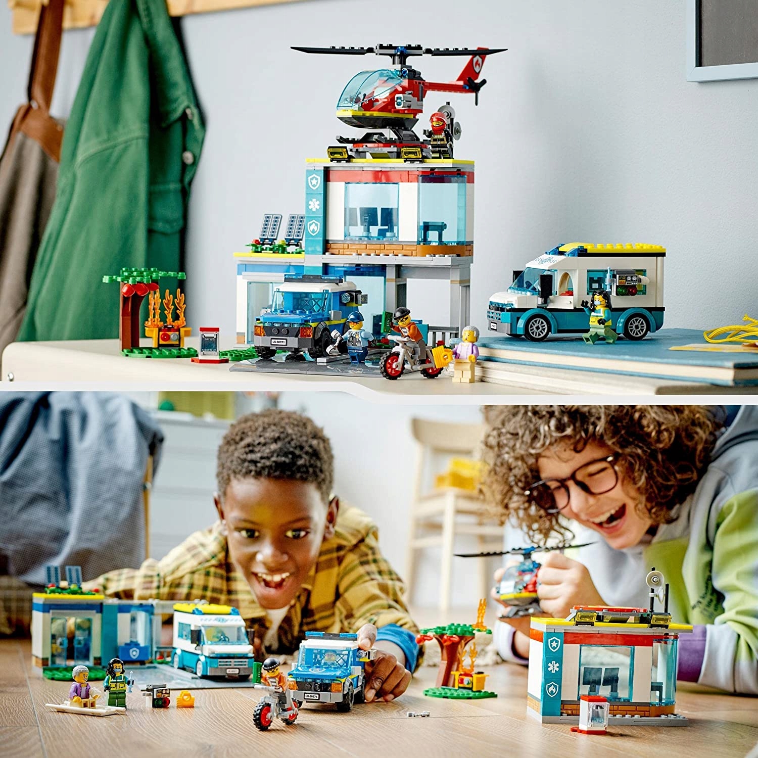 LEGO CITY 60371 HAIGLA TULEKAHJU CITI POLITSEI EHITUS PREMIER LEGO bränd