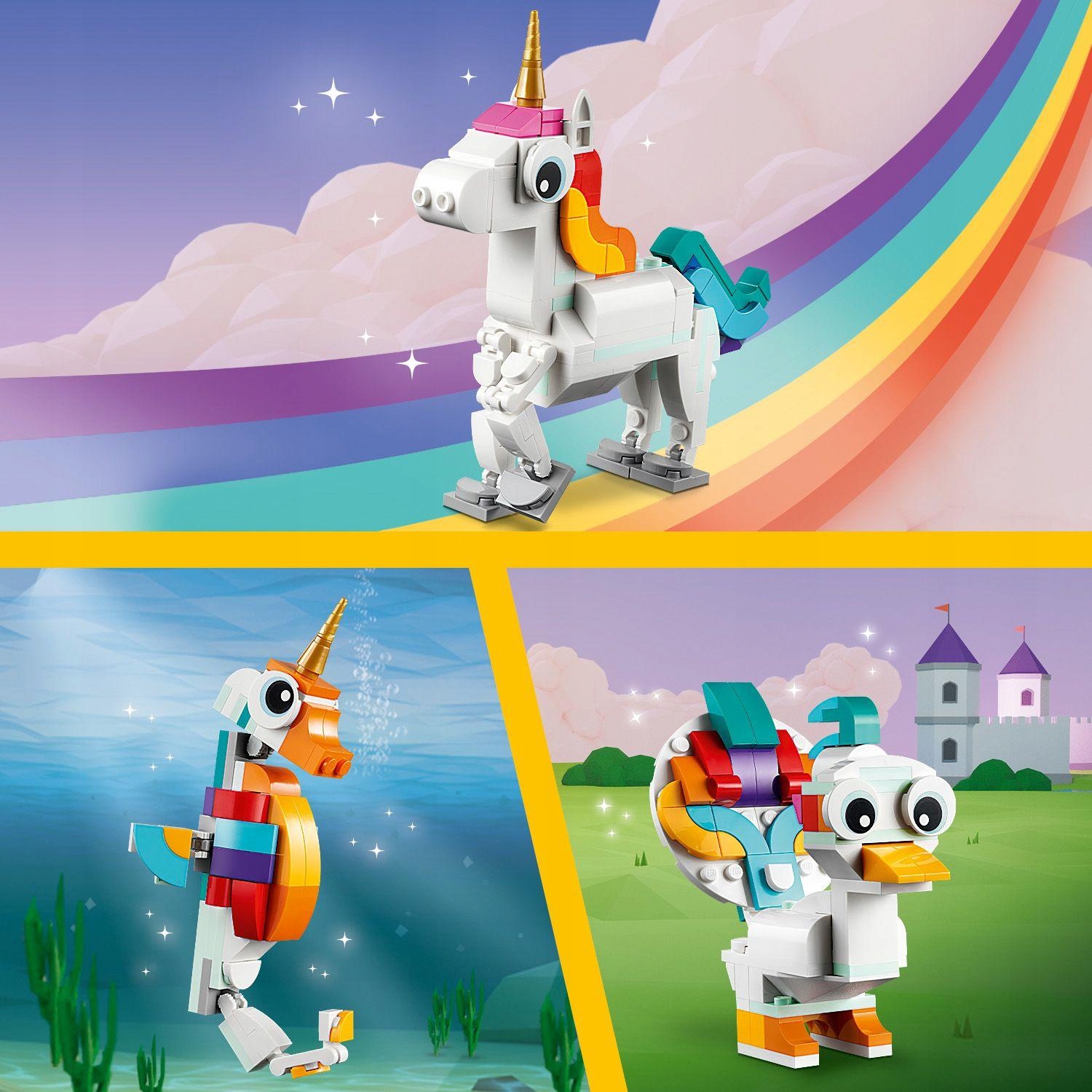 LEGO Creator Magical Unicorn 31140 Lapsi ikä alkaen 7 vuotta