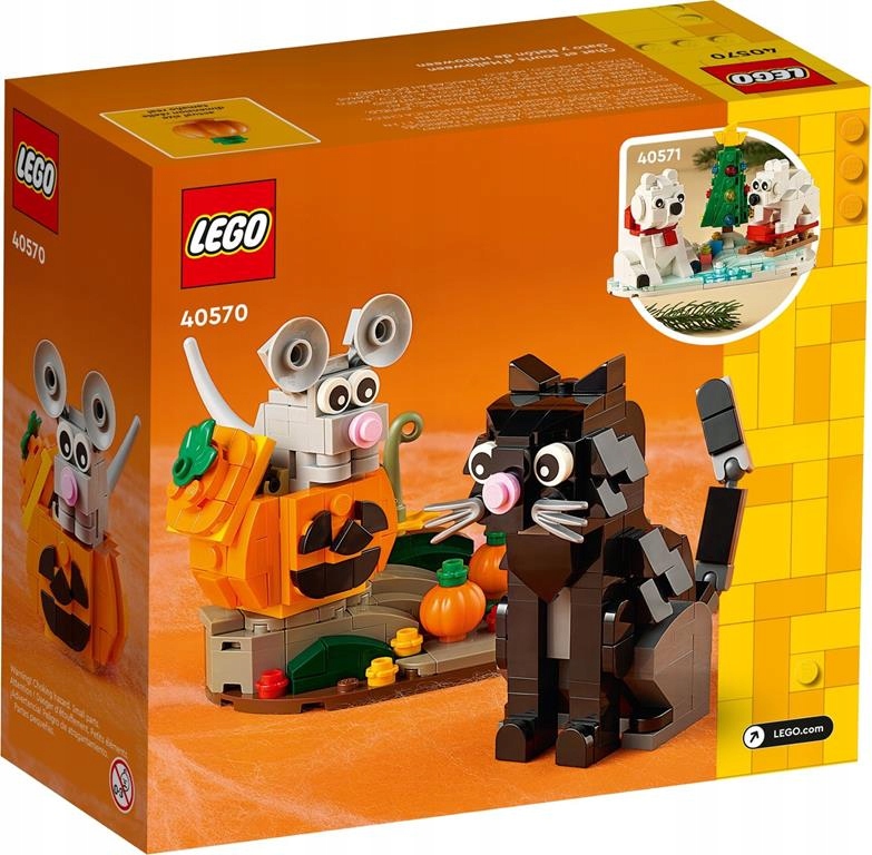 LEGO CLASSIC Blocks 40570 KISSA JA HIIRI HALLOWEENILLE Lapsi 9-vuotiaasta +