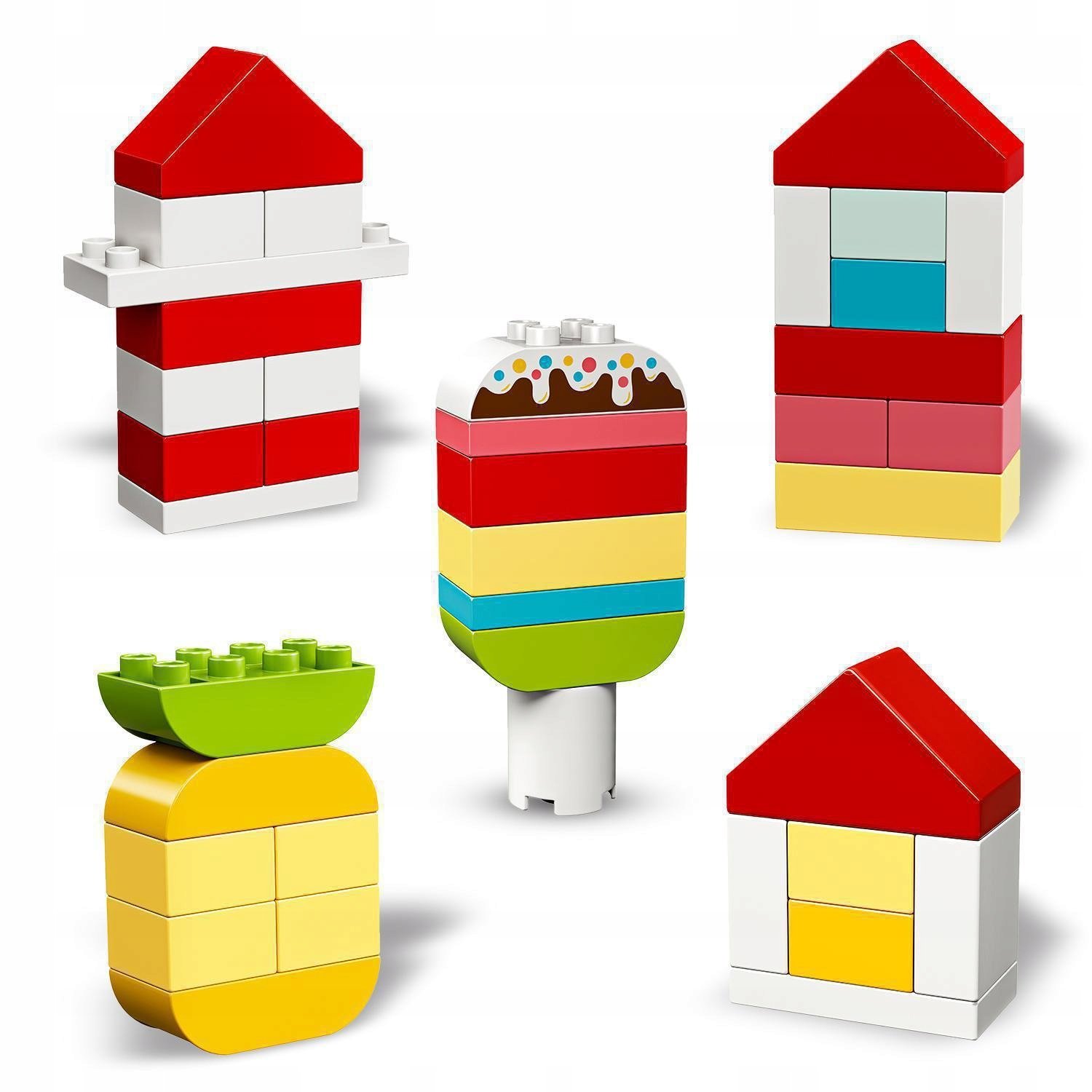 LEGO DUPLO Classic Dėžutė su širdele 10909 Elementų skaičius 80 vnt.