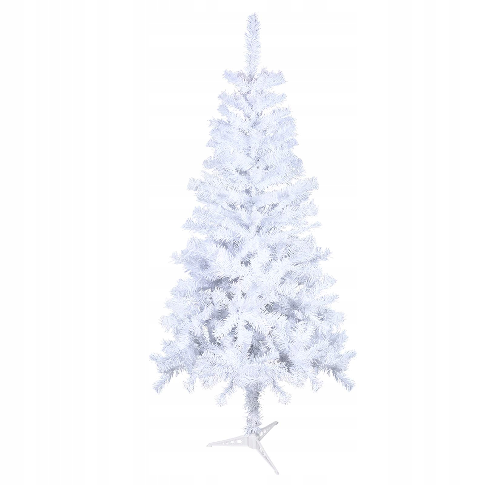 Kunstjõulupuu, 120 cm, valge PVC, dekoratiivne