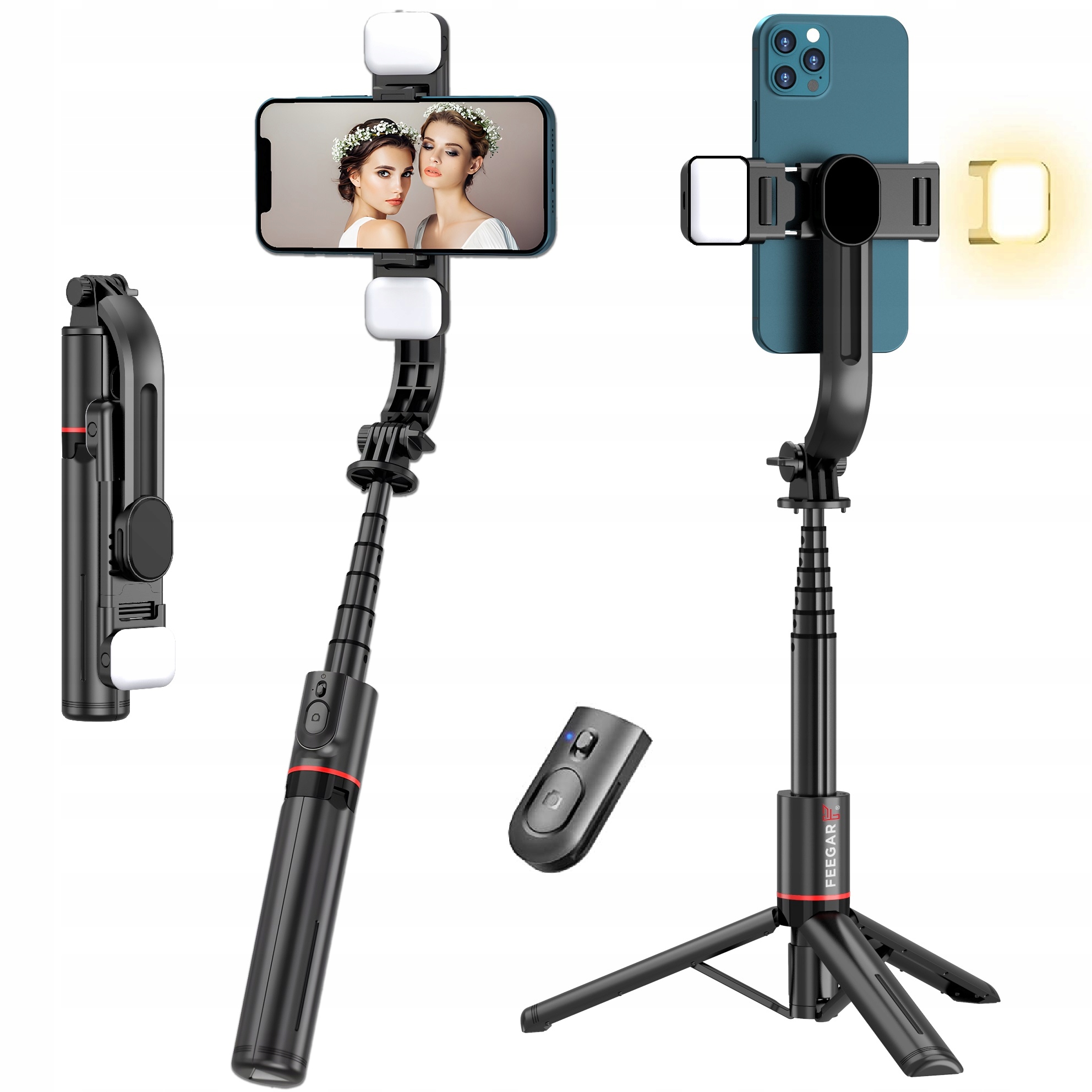 Селфи палка («Selfie stick») Палка для селфи Feegar Flash цена | 220.lv