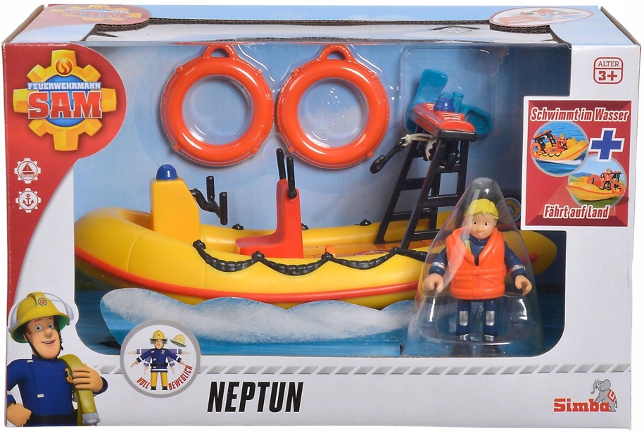 FIREMAN SAM ŁÓDŹ MOTORBOAT NEPTUN + SIMBA FIGURE Sertifikatai, nuomonės, CE patvirtinimai