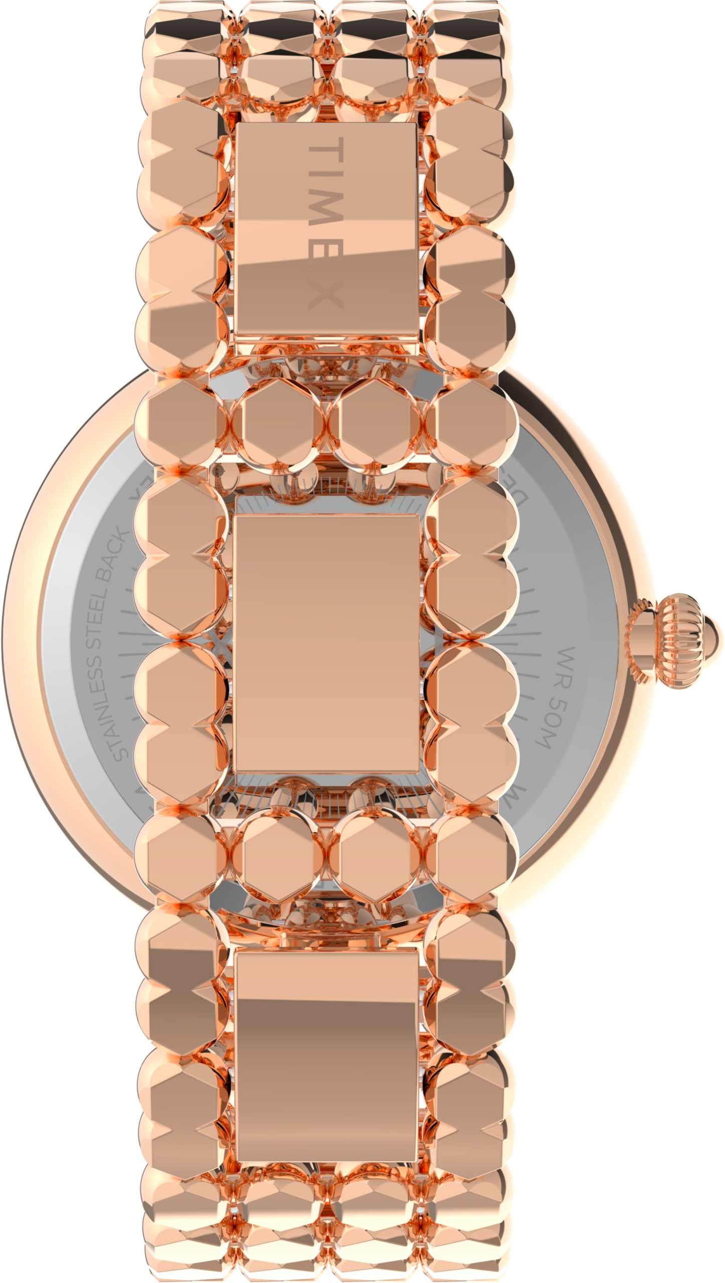 Timex moteriškas aukso apyrankės laikrodis su cirkoniais TW2V02800 Timex prekės ženklas