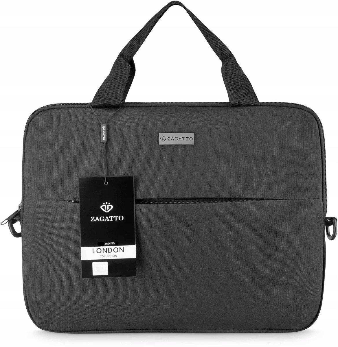 Krepšys nešiojamam kompiuteriui 17 didelis lengvas moteriškas juodas plonas krepšys ZAGATTO EAN (GTIN) 5903689732109