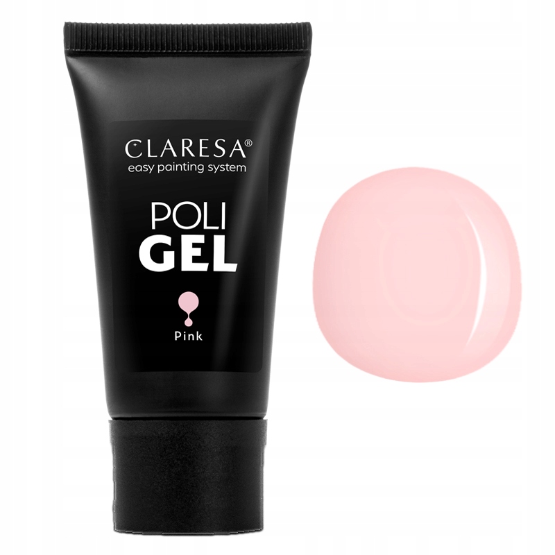 CLARESA Poly Gel SET 30g trafaretai duo brush Rinkinio turinys valiklis gelio šepetėlis nagų dildė nagų priauginimo trafaretai gelis