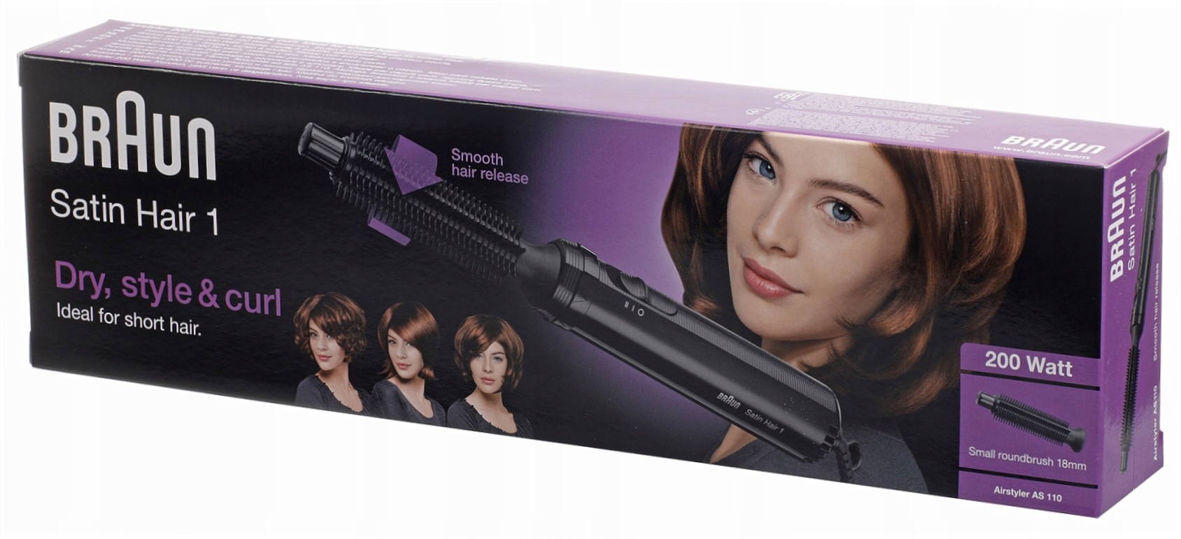 BRAUN AS 110 200W CURL DRYER Braun prekės ženklas