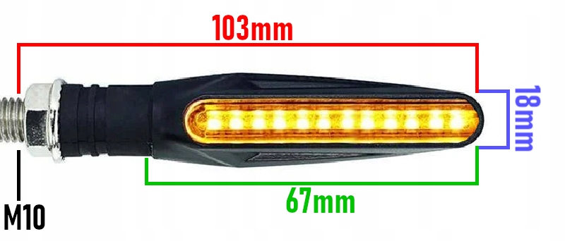 2X LED INDIKATORIAUS KETVURIO MOTOCIKLO PATVIRTINIMAS Originalaus Kierunkowskaz Shadow katalogo numeris