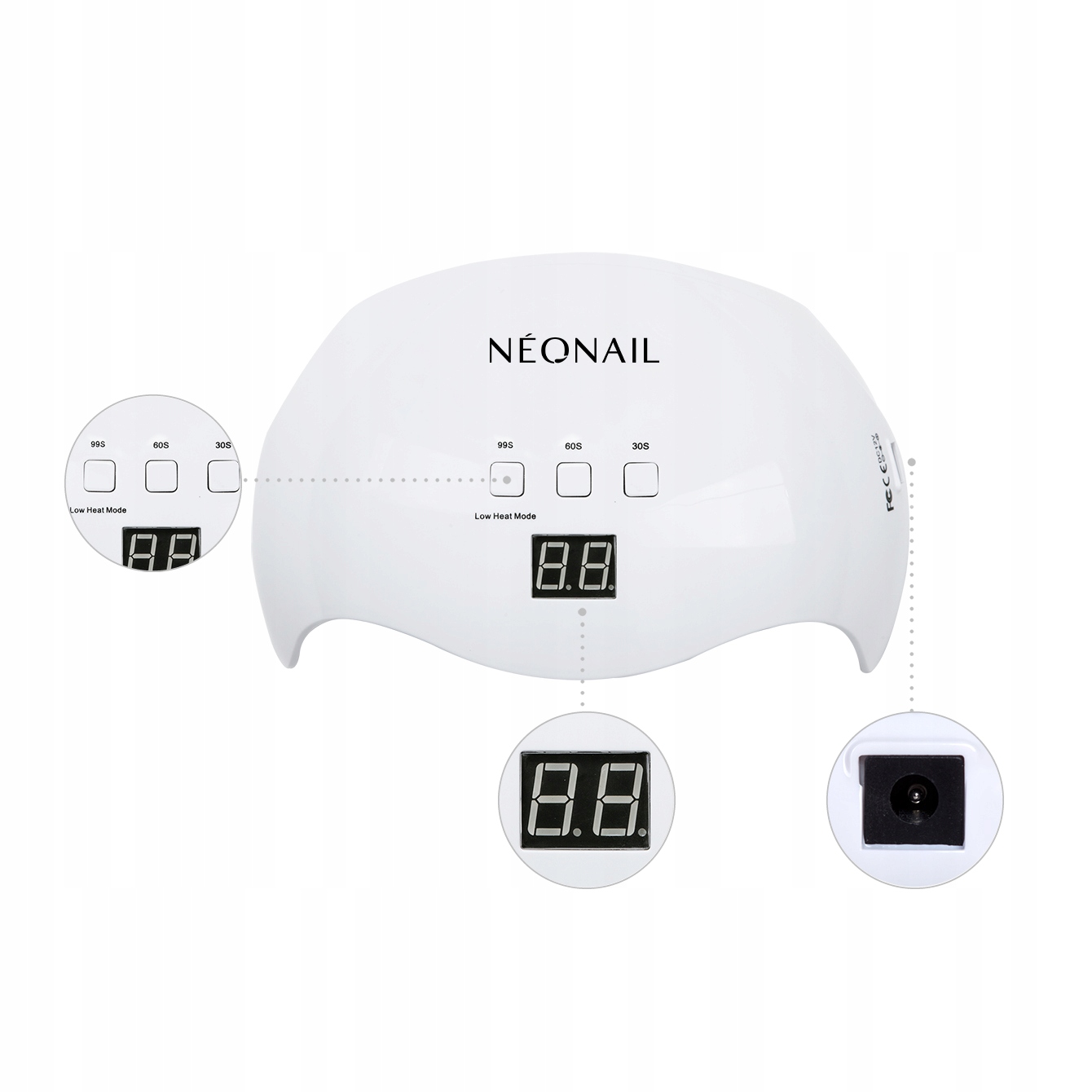 NEONAIL LED lempa 18W/36 LCD Display hibridiniai geliai NEONAIL prekinis ženklas