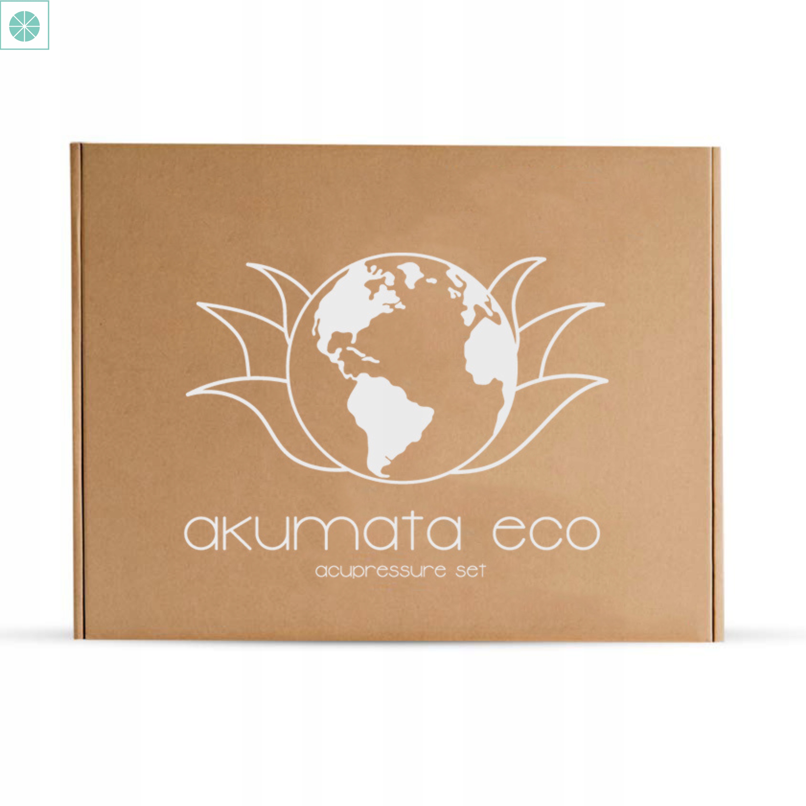 Ekologiškas taškinio masažo kilimėlis AKUMATA ECO SET Kilimėlio ilgis 72 cm