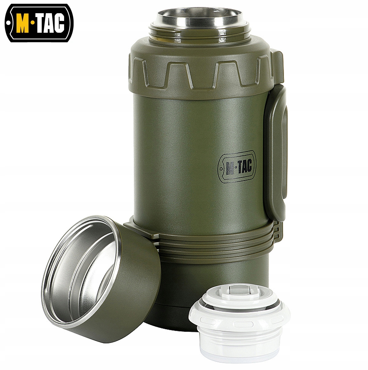 Termos Turystyczny Próżniowy Wojskowy Militarny M-Tac 1600 ml Type 2 OLIVE Waga 1.28 kg