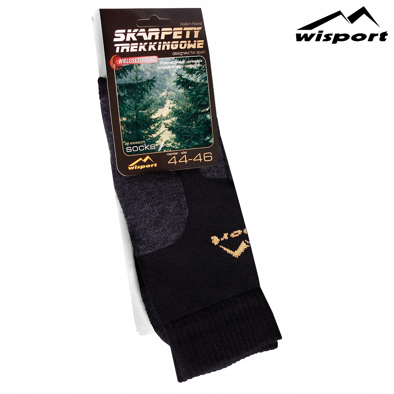 SKARPETY WISPORT TREKKINGOWE WIELOSEZONOWE 41-43 Zestaw nie