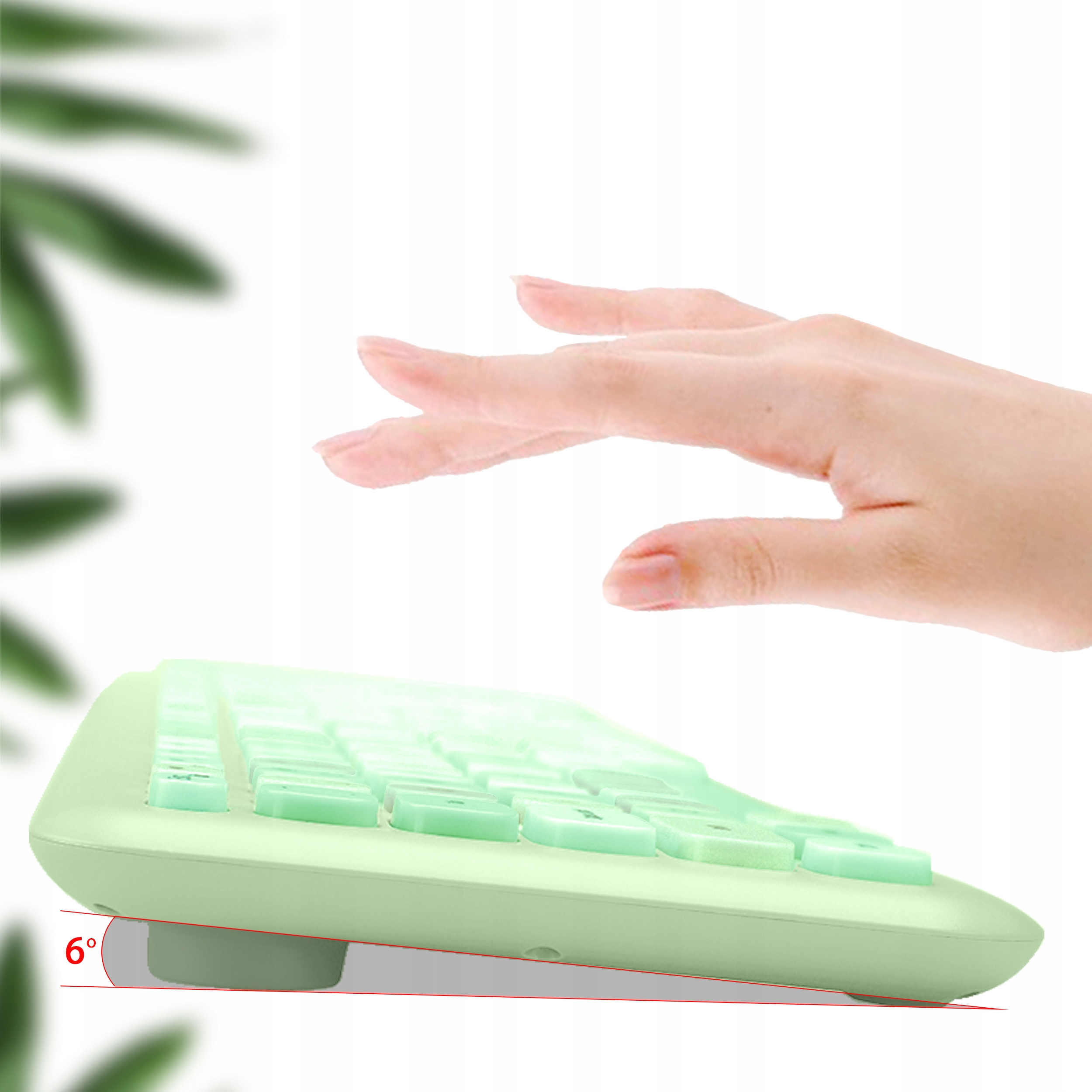 Kompiuterio klaviatūra, belaidė pelė, komplektas, spalvinga žalia Forever Gamintojo kodas GSM114184