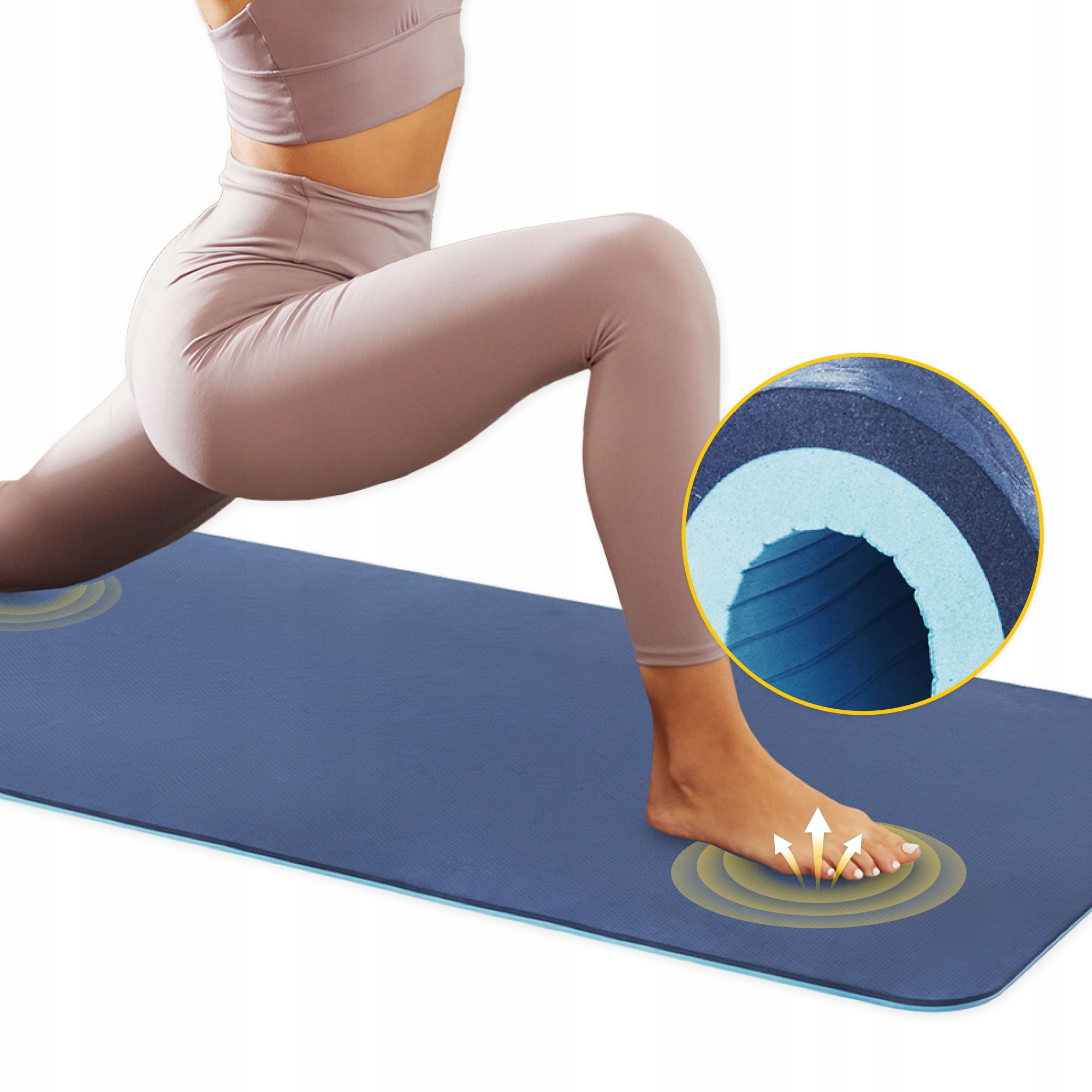 STORIS TPE pratimų kilimėlis YOGA FITNESS 1cm 4FIZJO Pratimo tipas