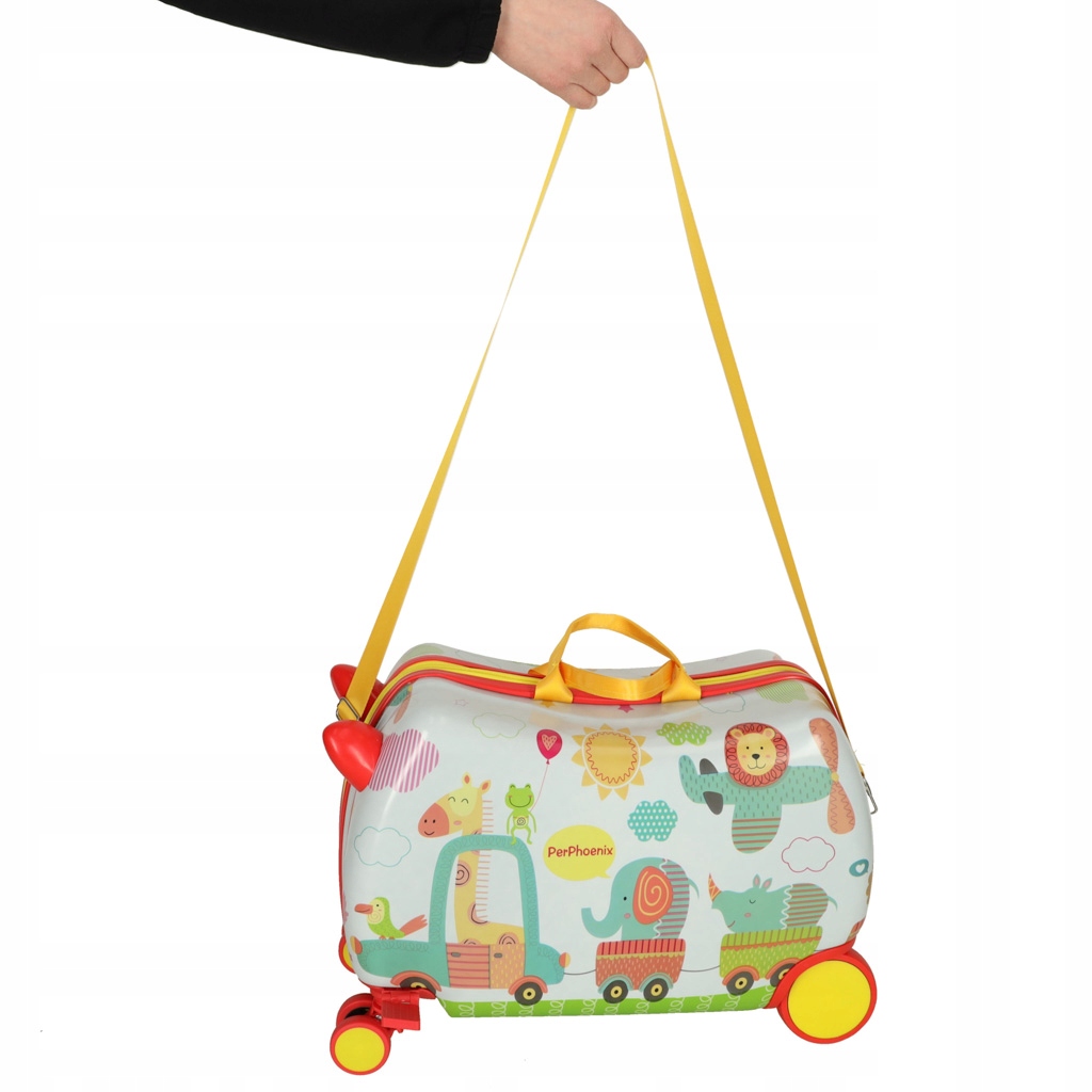 Vaikiškas kelioninis lagaminas rankinis bagažas ant ratų ZOO Skyrių skaičius 2