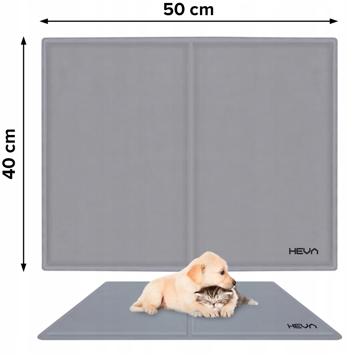 Aušinimo kilimėlis šunims ir katėms, gelio lova, vandeniui atsparus HEVA GPC 50x40 cm Gamintojo kodas HEVA šaldomasis kilimėlis gyvūnams 50x40cm