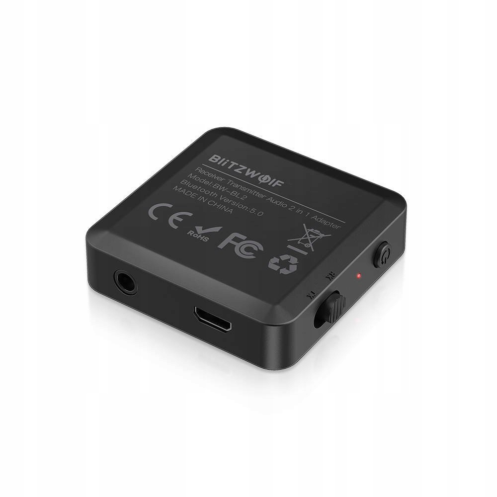 BLITZWOLF TRANSMITER BLUETOOTH RECEIVER 5.0 MINI JACK 3.5MM AUX TX RX Gamintojo kodas 025329