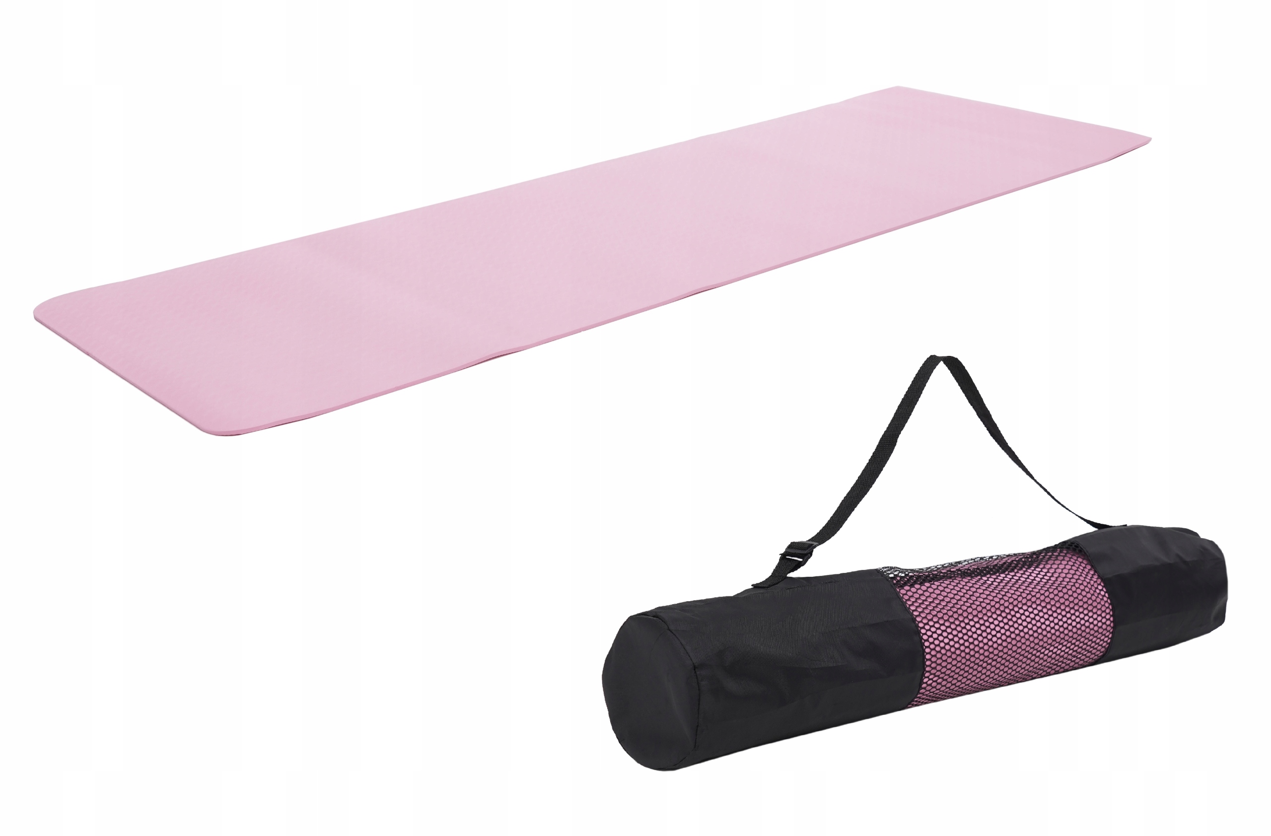 TPE KILIMAS 10mm FITNESS JOGA PILATES PRATIMAS DIDELIAI NESKLYDIMO SPORTVIDA Ilgis 183 cm