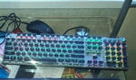 Žaidimų Klaviatūra AULA Fireshock V5 Mechanical Wired Keyboard, Blue switch - EN/RU/UA layout