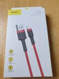 Прочный нейлоновый плетеный провод Baseus, USB - Lightning, 0,5 м