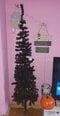 Siauria Kalėdų eglutė, juodos spalvos, 180cm