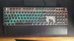 Žaidimų Klaviatūra AULA Fireshock V5 Mechanical Wired Keyboard, Blue switch - EN/RU/UA layout