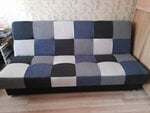 Sofa NORE Cayo, pilka/mėlyna