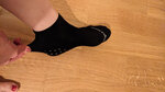 Neslystančios moteriškos kojinės, skirtos jogai ir fitnesui Weri Spezials, juodos