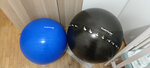Gimnastikos kamuolys su pompa Tunturi 65 cm, mėlynas kaina