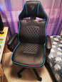 Žaidimų kėdė Sense7 Knight, juoda/mėlyna