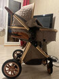 Kūdikių vežimėlis 3in1, smėlio atsiliepimas