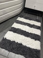 Neslystantis vonios kilimėlis Chakme, 50x80cm, baltas/pilkas
