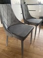 4-ių kėdžių komplektas Signal Meble Trix, pilkas
