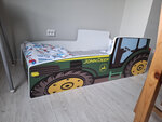 Vaikiška lova ADRK Furniture Tractor, 140x70 cm, žalia