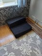 Sulankstomas fotelis Śpij,70x200 cm,juodas