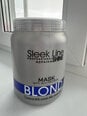 Geltonus tonus neutralizuojanti kaukė šviesiems plaukams su šilko ekstraktu Stapiz Sleek Line Blond, 1000 ml