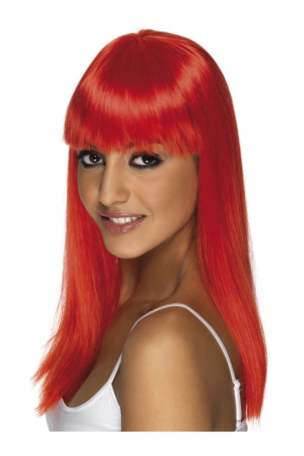 Raudonų plaukų perukas