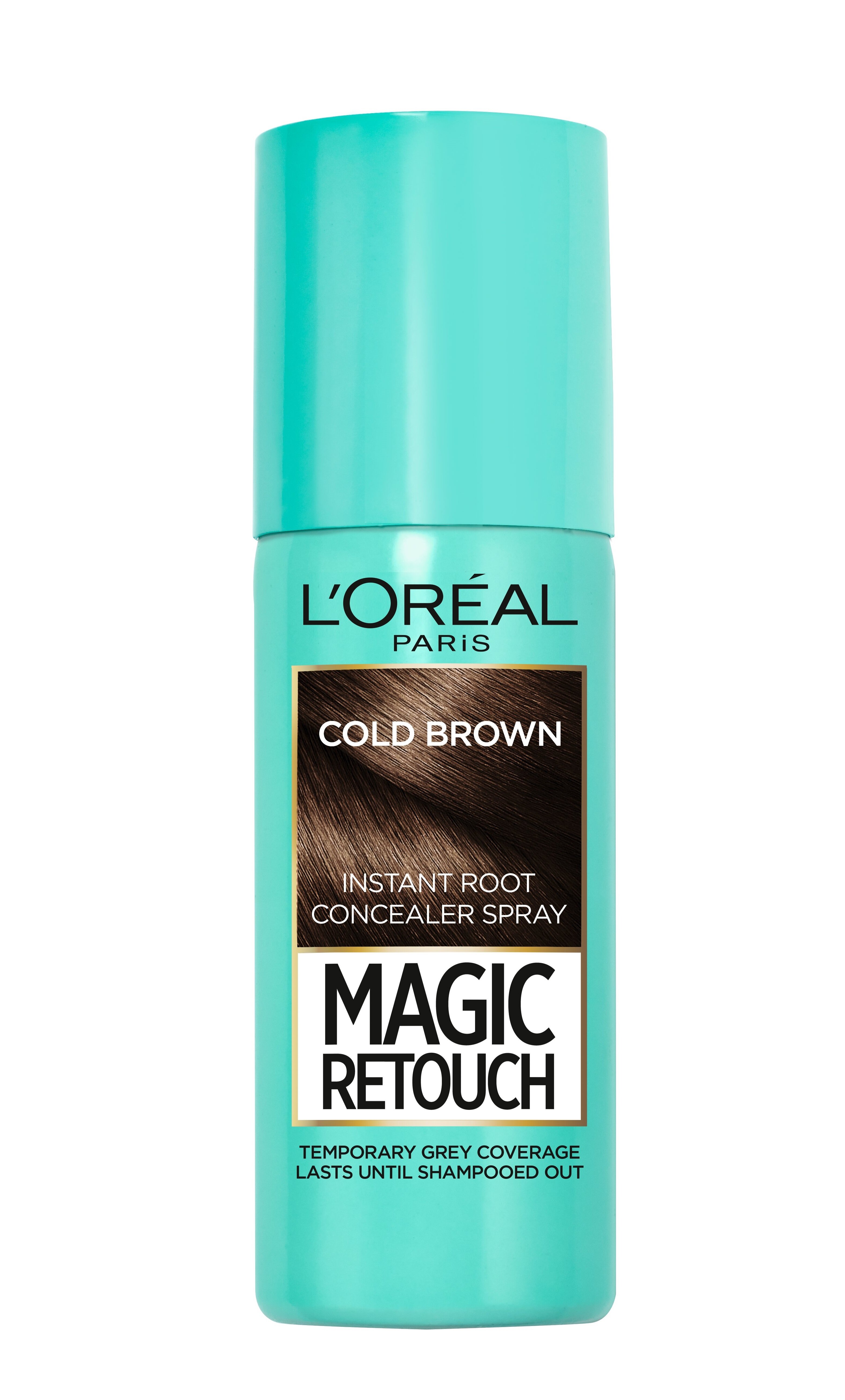 Ataugusias plaukų šaknis paslepiantis purškiklis L'Oreal Paris Magic Retouch Cold Brown 75 ml