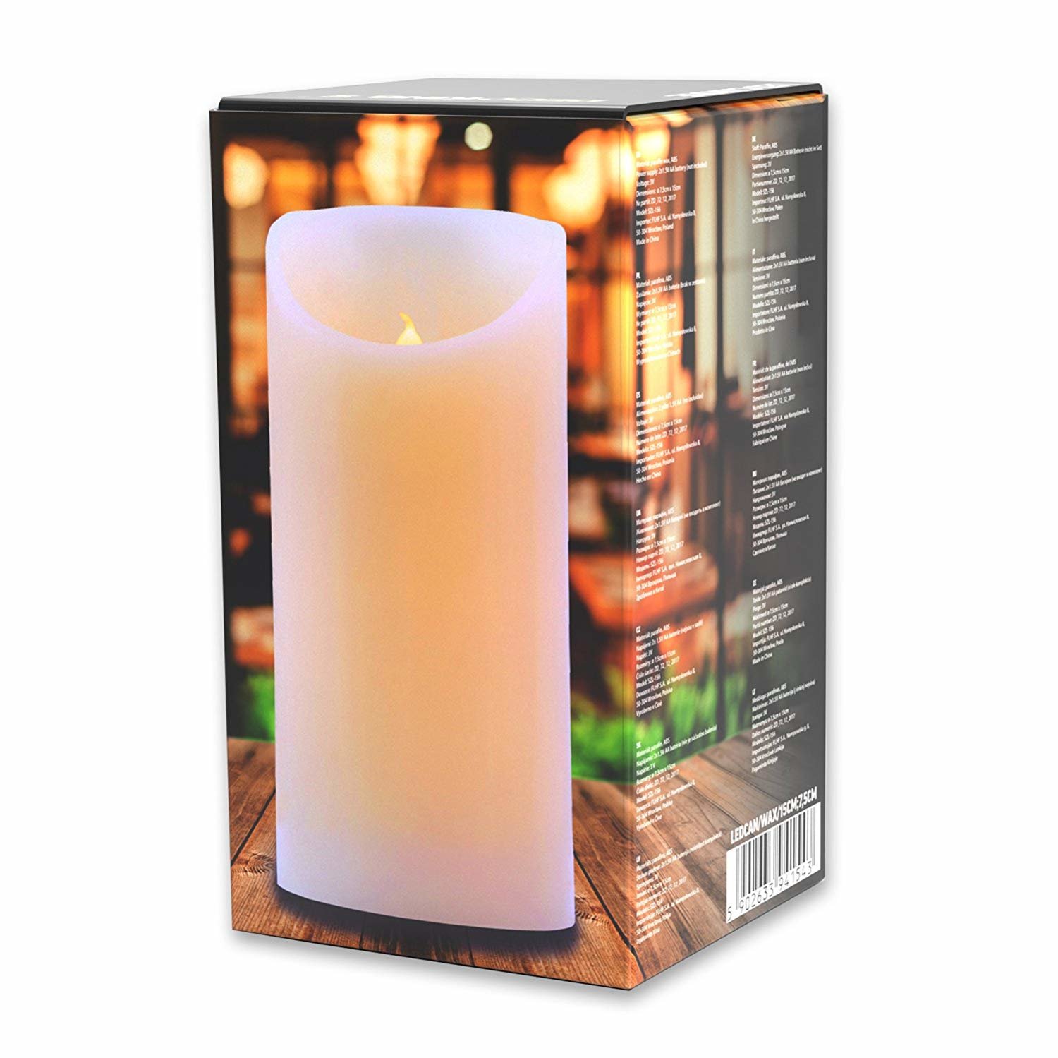 Dekoratyvinė LED žvakė Candle, 15 cm