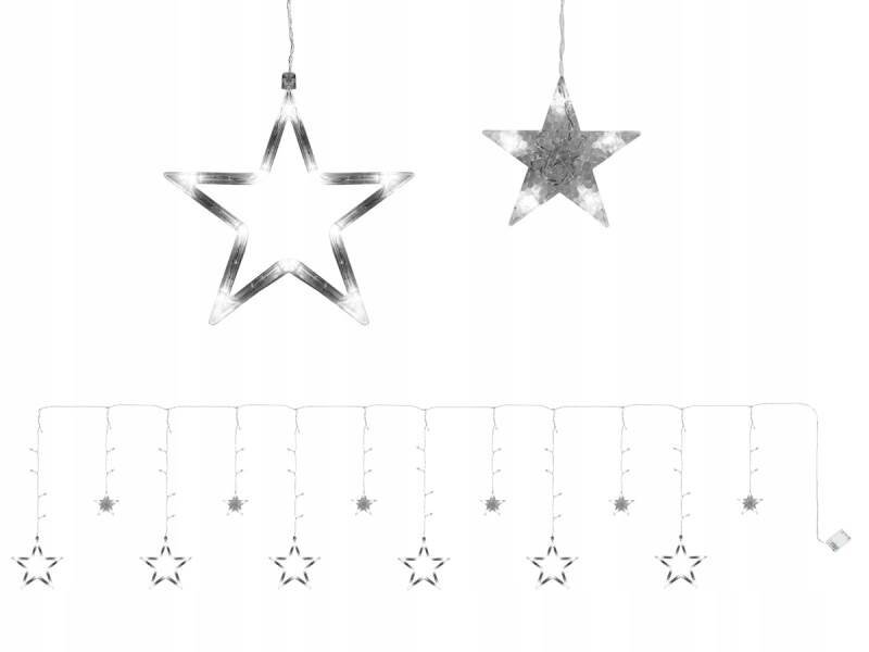 Kalėdinė girlianda Stars, 138 LED