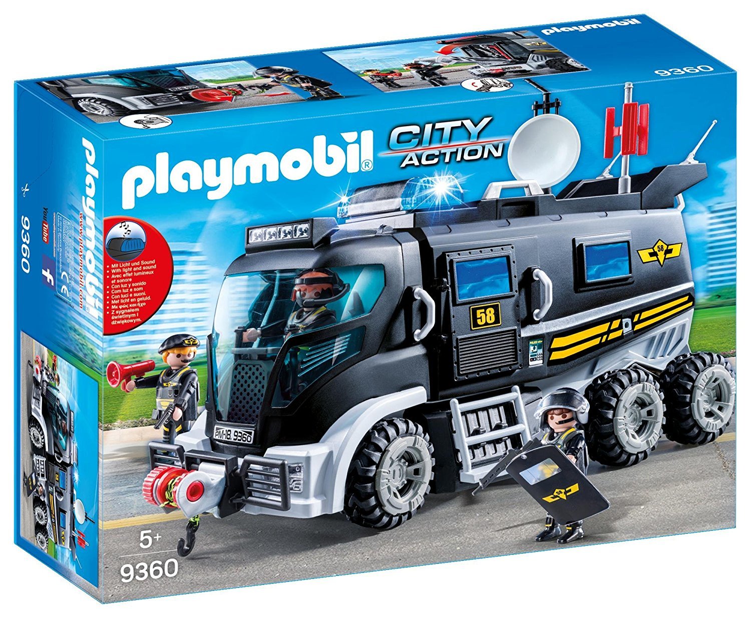 9360 PLAYMOBIL® City Action, Gelbėjimo sunkvežimis su garsais ir šviesomis