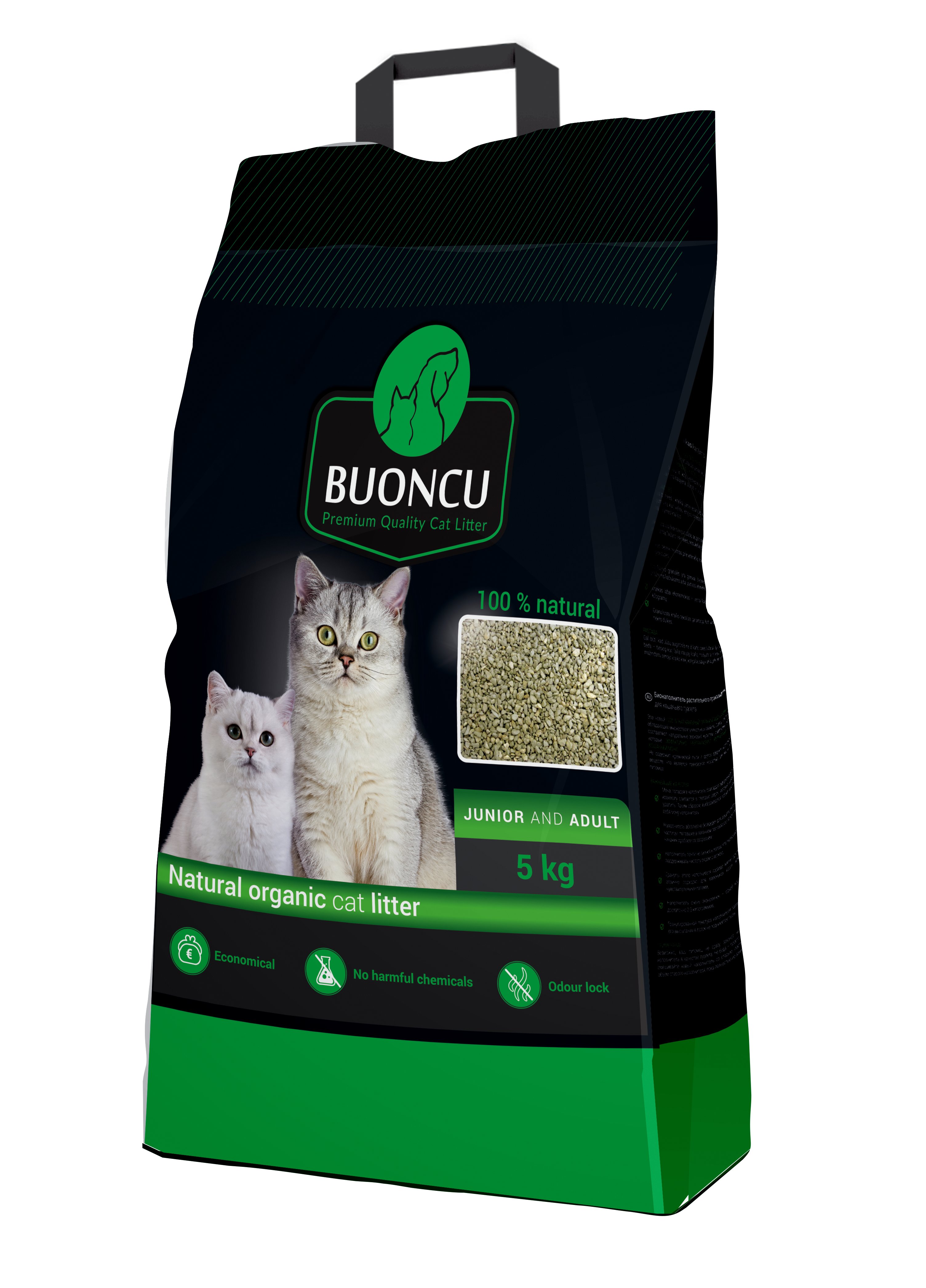 BUONCU natūralus biokraikas katėms 5 kg
