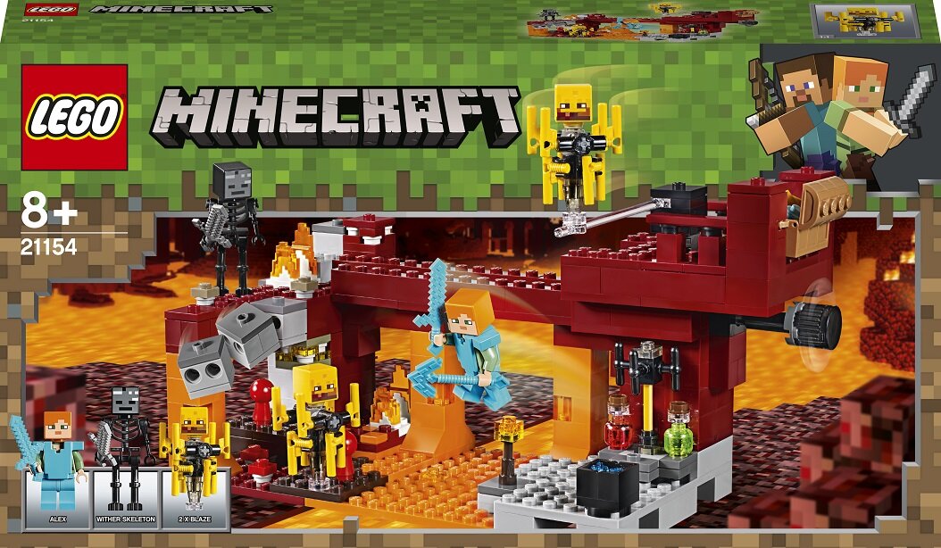 21154 LEGO® Minecraft Liepsnų tiltas