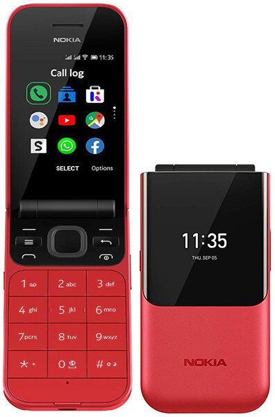 Nokia 2720 Flip, 4 GB, Dual SIM, Red